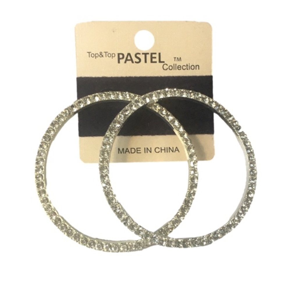 TOP & TOP PASTEL COLLECTION CINDERELLA HOOP EARRINGS